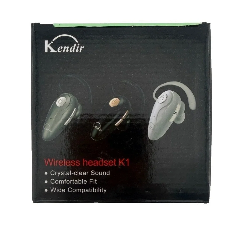 Kendir Wireless Headset K1 Bluetooth V5.0 Ultralight Cell Phone Earpiece w/ Mic